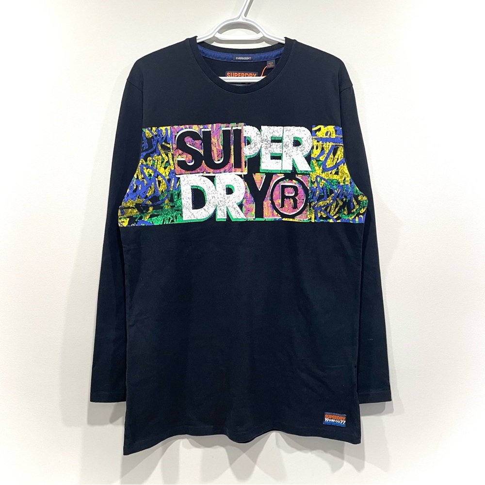 NEW Superdry Acid Pacifica Oversized Long Sleeve Shirt (size M)